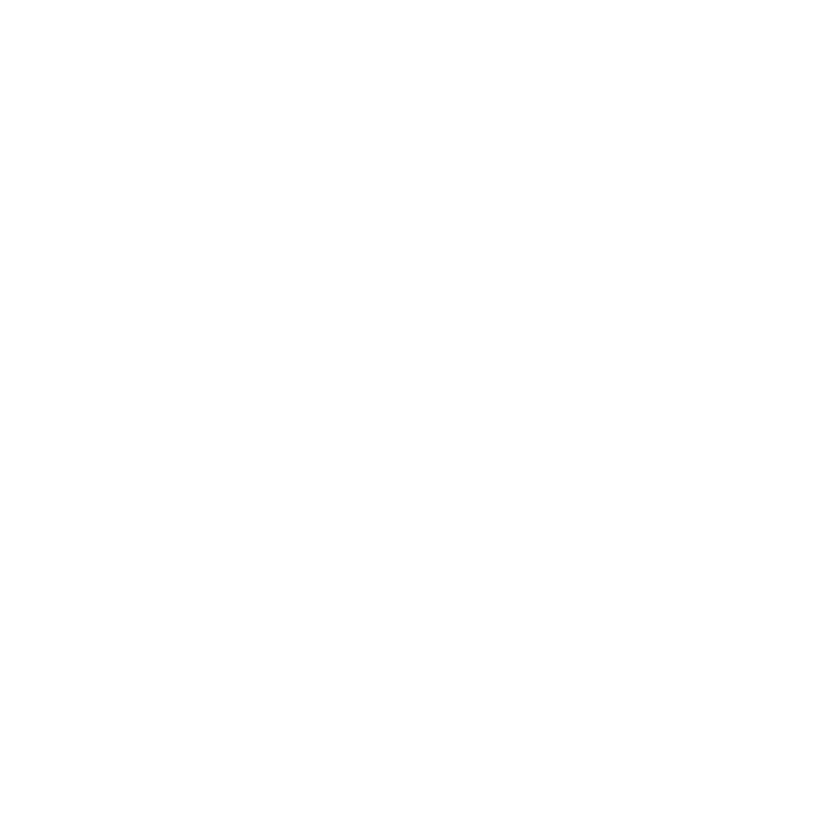 Line drawing of a small, round, pod-shaped cabin with a central door and curved roof.